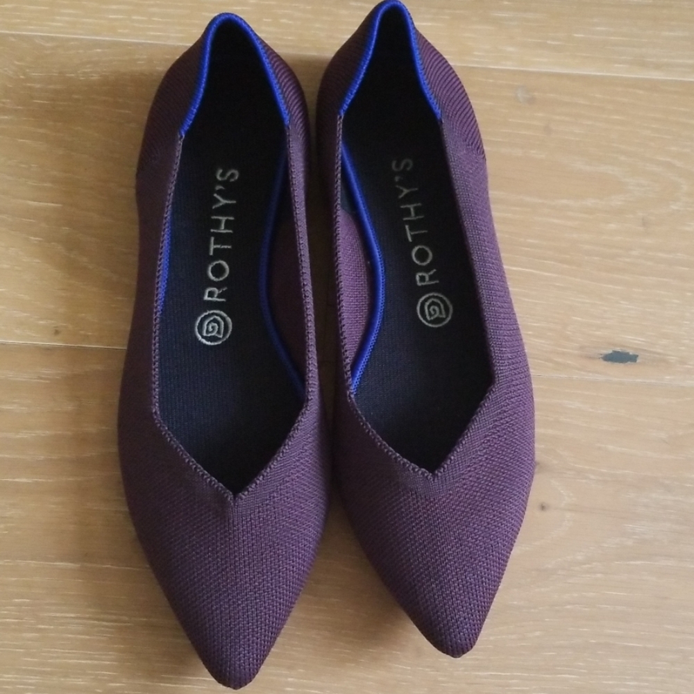 Rothys the Point in Port Sz 9